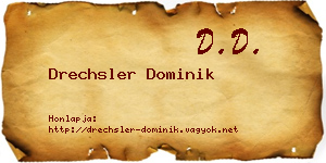 Drechsler Dominik névjegykártya